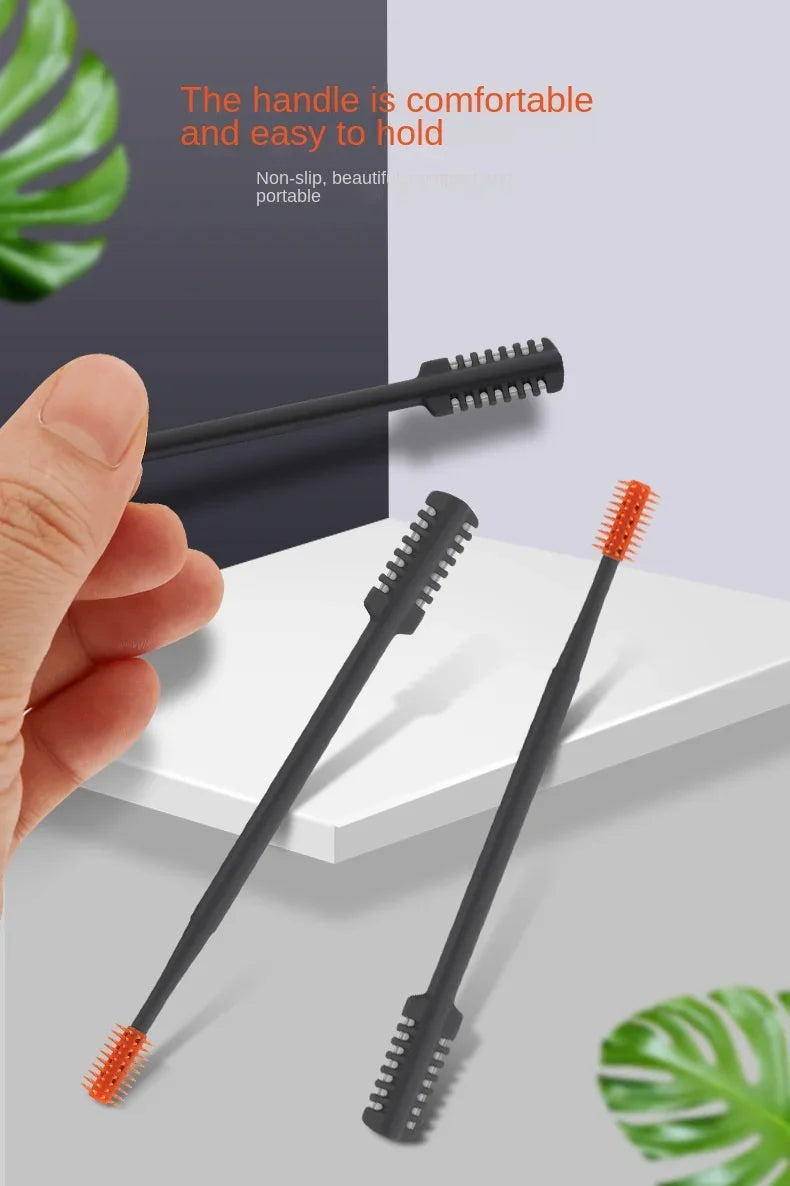 3pcs Portable Manual Nose Hair Trimmer Washable For Men And Women With Storage Box Waterproof Double Head Nose Hair Removal