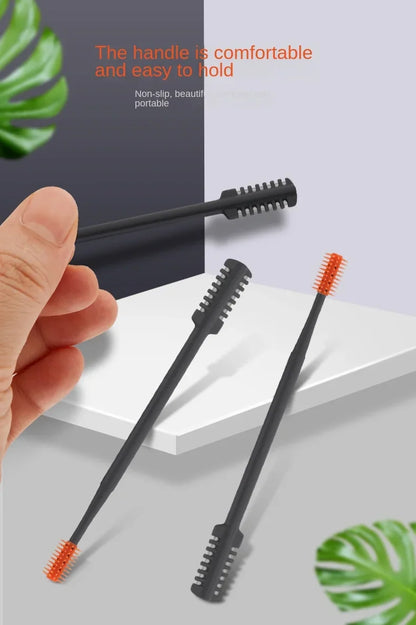 3pcs Portable Manual Nose Hair Trimmer Washable For Men And Women With Storage Box Waterproof Double Head Nose Hair Removal