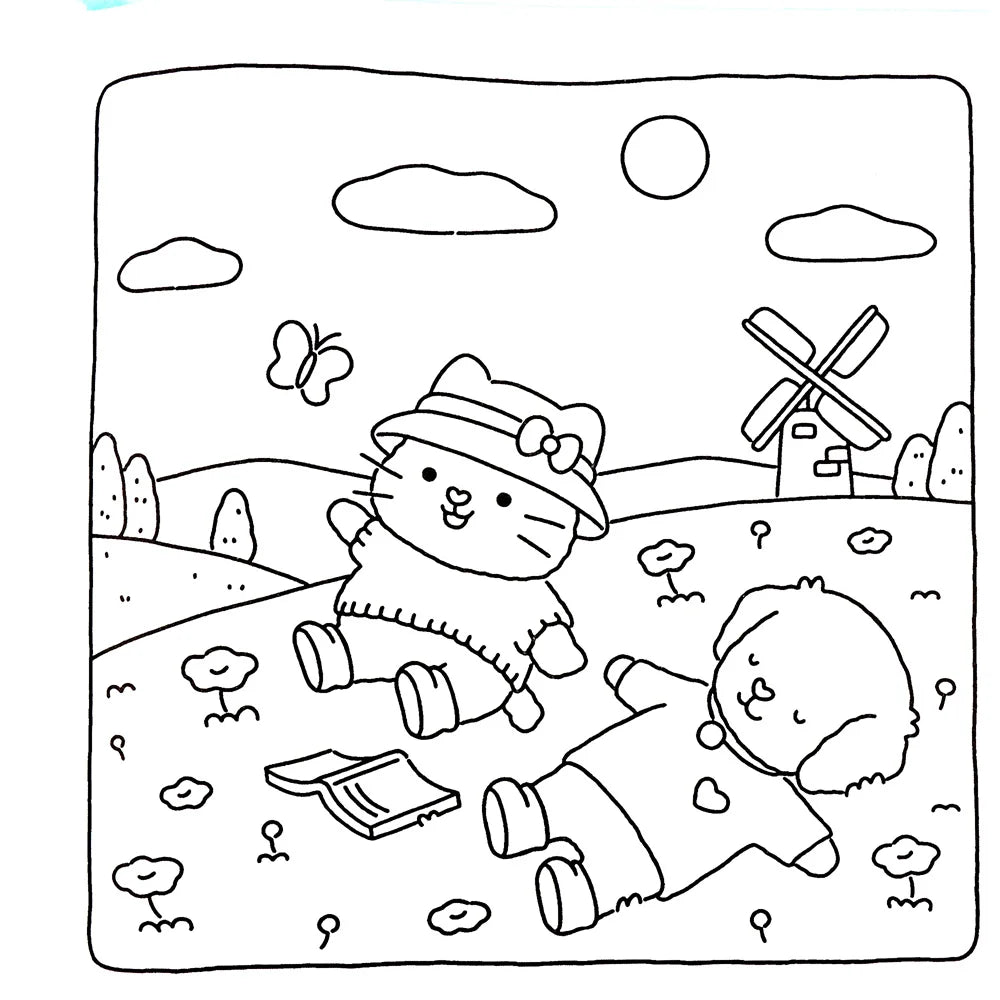 Coloring Book For Adults And Teens Halloween Theme Featuring Adorable Creepy Creatures In Cozy Moments For Relaxation Gift