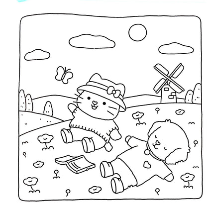 Coloring Book For Adults And Teens Halloween Theme Featuring Adorable Creepy Creatures In Cozy Moments For Relaxation Gift