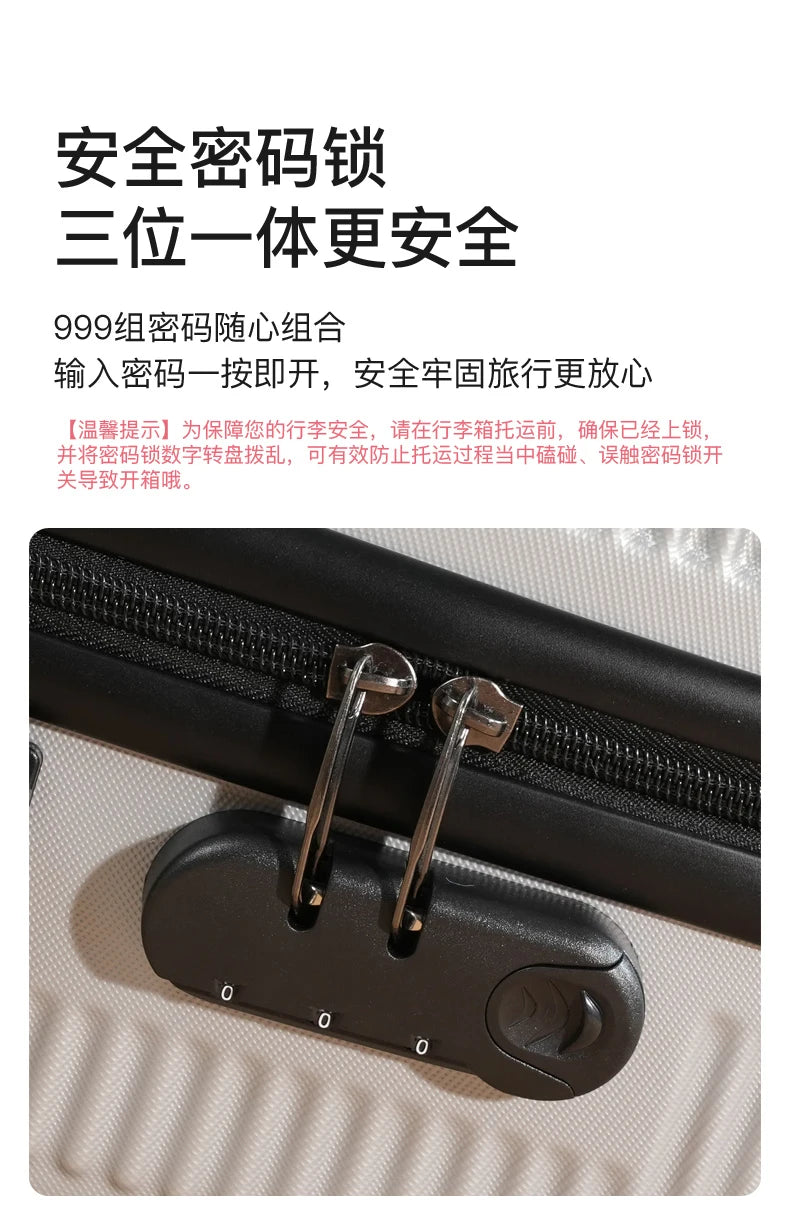 2025 Luggage Set 3-Piece 20' 24' 28' Suitcase Travel Bag with Multi-Directional Wheels Password Lock Large Capacity Carry on