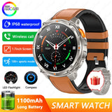 Novo Smartwatch T-Rex3 Pro 2026 – Bateria de 1100mAh, GPS com rastreamento de rota, Resistência à água 5ATM, Monitoramento de esportes e corrida, Bússola, Estilo militar