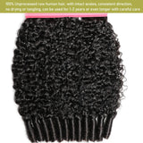 Kit mechas cabelo humanos crespo encaracolado 3C/4A - virgem premium