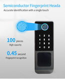 Tuya WIFI Double Side Fingerprint Lock Waterproof Outdoor Gate Passcode Rfid Card Keyless Smart Door Lock