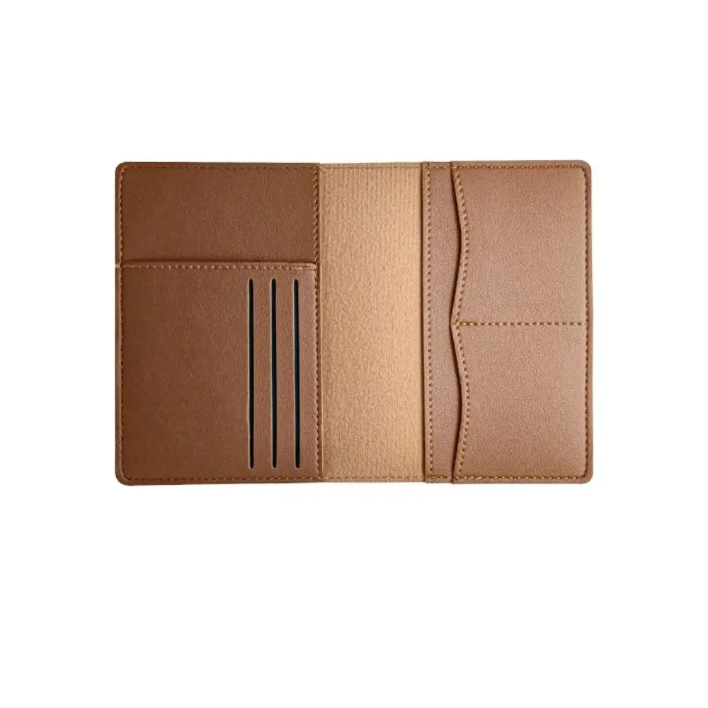 New Travel PU Passport Cover High-capacity Multiple Card Slots Passport Bag Ticket Holder Bussiness Passport Protective Cover