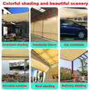 Multiple color outdoor garden sunshade net, terrace sunshade net, camping sunshade net, UV protection, HDPE sunscreen cloth, sun