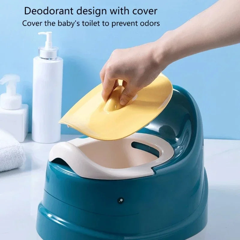Toddler Potty Baby Toilet Trainer, Portable Training Toilet for Travel, Stable and Safe Oval Bottom Design, Non-Slip Potty