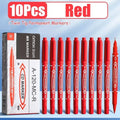 10Pcs Double Tip Permanent Markers Pens Waterproof Oily Fine Tip Black Painting Marker Graffiti Marking Pens School Supplies