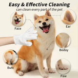 6pcs/bag Pet Wash-Free Gloves for Cats and Dogs - Bathing, Cleaning, Dry Cleaning Wipes, Deodorizing Wipes, Pet Products