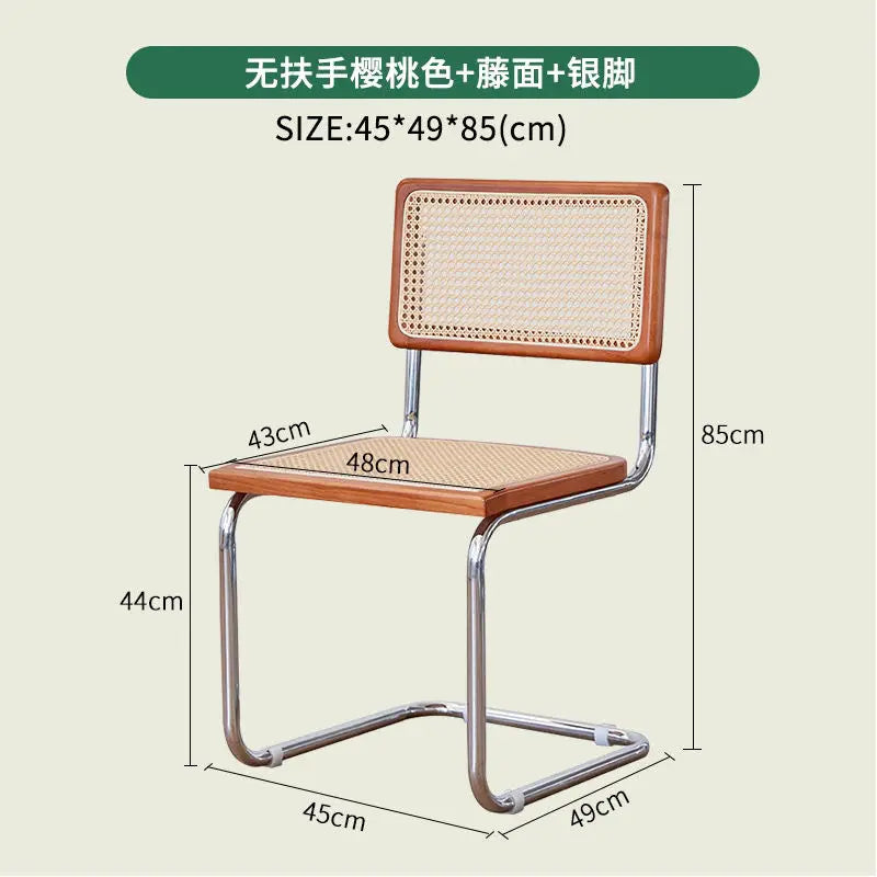 Mid-Century Modern Dining Chairs with Metal Frame, Multiple Styles Leisure chair for Kitchen, Living Room, Office , Muebles