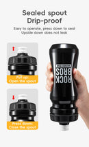 ROCKBROS Cycling Water Bottle 600ml Lightweight Bottle With Dust Cover Gym Water Kettle Drink Outdoor Sports Bike Accessories
