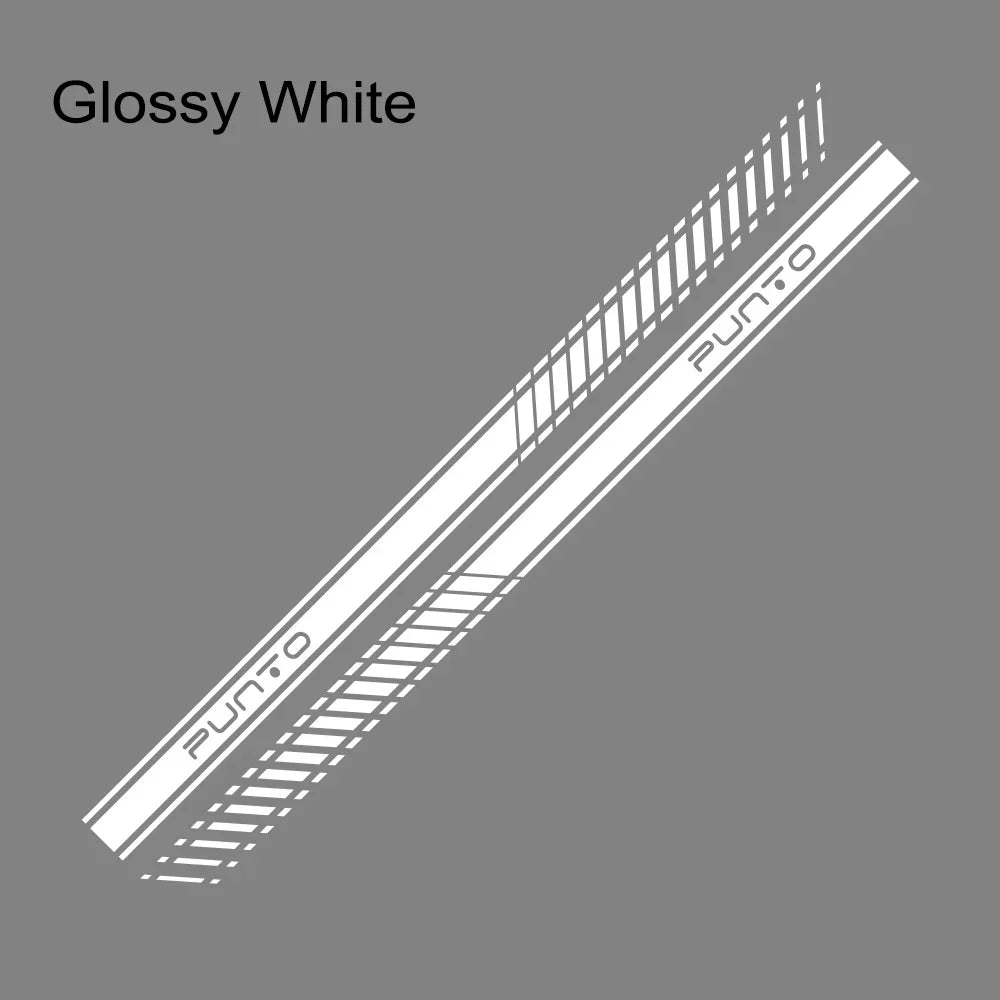 2pcs Car Long Side Stripes Stickers DIY Auto Vinyl Film Decals For FIAT Punto DIY Automobiles Decoration Car Tuning Accessories
