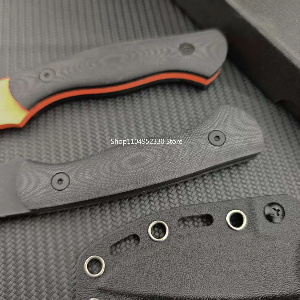 Outdoor Camping Jungle Adventure EDC Multifunctional Fixed Blade Knife, Wild Hunting Exploration 8Cr13Mov Blade G10 Handle Tool