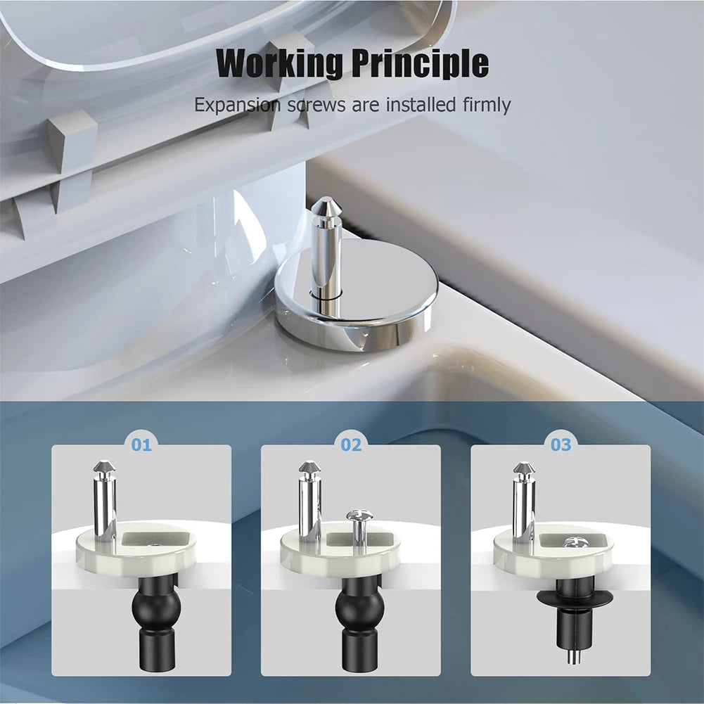 O-Shaped Toilet Seat Slow Close Quiet Lid Thickened Durable for Both Adults Children Universal Bathroom Accessories