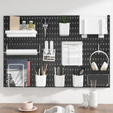 Kit de estante para platos con combinación gratuita, tablero con agujeros para pared, organizador de cocina, herramientas, manualidades, organización, exhibición de adornos