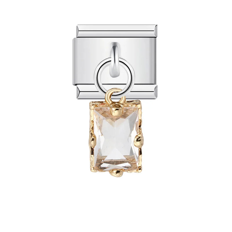 URING New Italian Charm Bracelet Pendant Series Shell Imitation Pearl Heart Personalized Assembly Chain Y2k DIY Making Jewelry