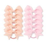 Bandas elásticas para el cabello para niñas, cinta de grosgrain, coletas, lazos, corbatas, soportes, accesorios, bebés, 10 piezas por lote 