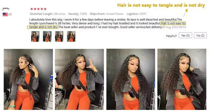 HD Transparent Deep Wave Frontal Wig 13x4/13x6 Curly Lace Front Human Hair Wigs For Women Wet And Wavy Water 5x5 Closure Wig