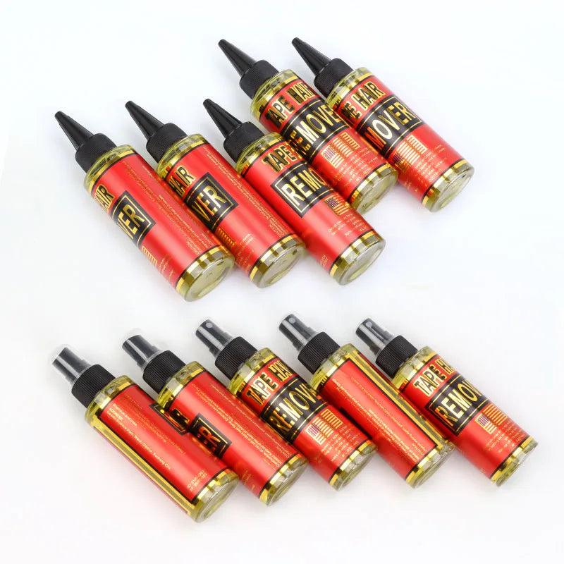 Spray removedor de cola de renda, 4oz, ação rápida, spray de liberação de resíduos, solução de remoção para perucas de renda, extensões, sistemas de cabelo, fita