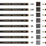 Faber-Castell 8/12pcs Set Matte Sketch Pencil Art Graphite For Sketch Black Lead Writing Drawing Graphite Pencils Supplies