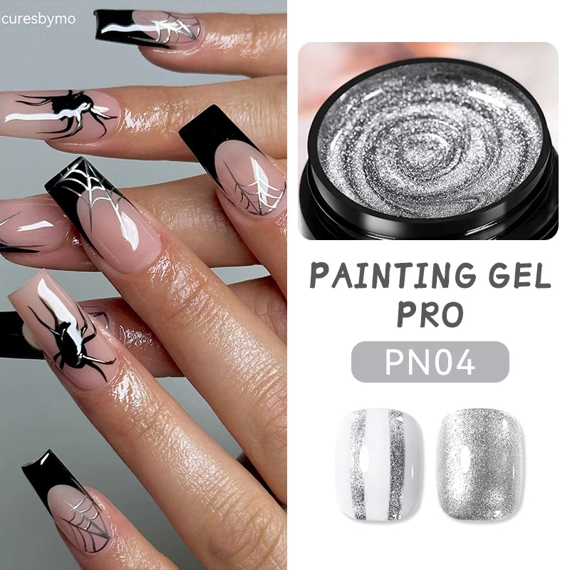 BORN PRETTY 5 IN 1 Clear Water Ripple Gel Polish 5ml No-wipe Top Coat Reinforcement Adhesive Nail-Shape Wave Gel Nail Polish