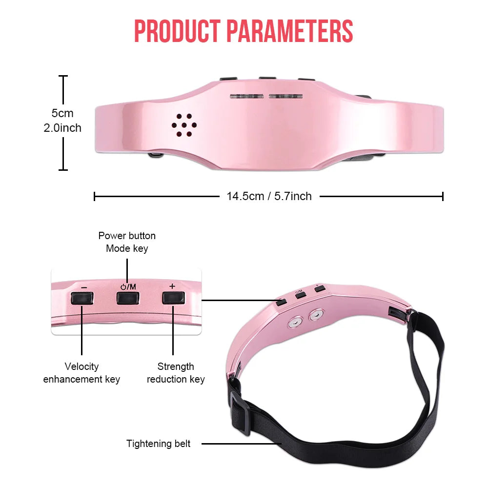 Masajeador de cabeza eléctrico para aliviar el dolor de cabeza y la migraña. Terapia para aliviar el insomnio y la migraña. Máquina de recarga para la relajación de la cabeza. Cuidado de la salud.