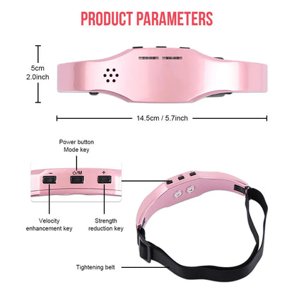 Masajeador de cabeza eléctrico para aliviar el dolor de cabeza y la migraña. Terapia para aliviar el insomnio y la migraña. Máquina de recarga para la relajación de la cabeza. Cuidado de la salud.