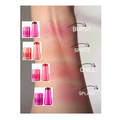 Lápiz labial 3 en 1 con leche, rubor en barra, colorete, agua refrescante, larga duración, acuarela, maquillaje mate multiusos.