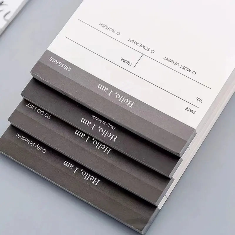 Mini daily checklist planner. Desk time schedule. Office/school notebook/planner. Stationery weekly planner.