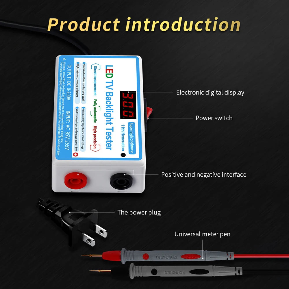 LED Lamp TV Backlight Tester Multipurpose LED Strips Beads Test Tool Measurement Instruments for LED Light