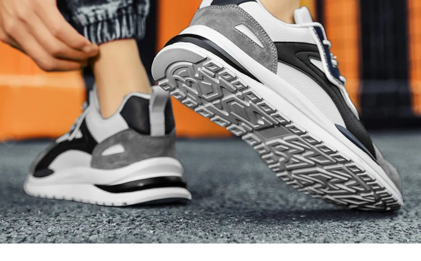 Oulylan Lightweight Running Shoes For Men 2024 Designer Mesh Casual Sneakers Lace-Up Male Outdoor Sports Tennis Shoe
