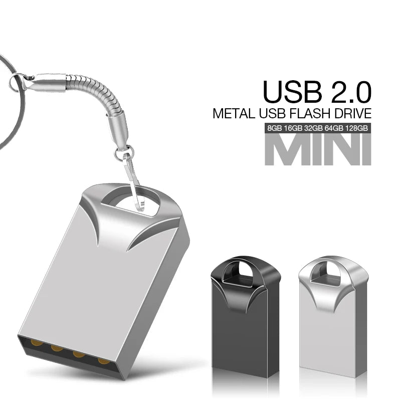 USB Pen Drive 128GB 2.0 USB Flash Drive 4GB 8GB 16GB 32GB Metal PenDrive High Speed Usb Memory stick 256gb 512gb Creative Gifts