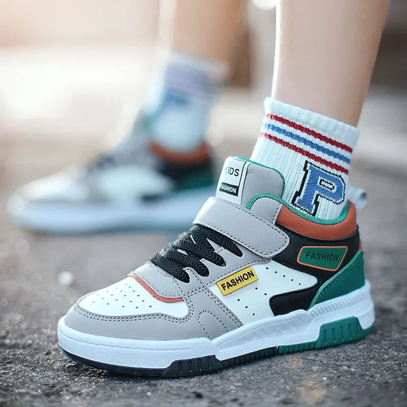 Design children's sneakers boys skateboard shoes kids casual shoes autumn sports high quality sneakers for boy