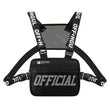 Fashion Streetwear Men Hip-Hop Chest Bag Tactical Two Straps Chest Rig Vest Bags For Travel Hiking Outdoor Sports 