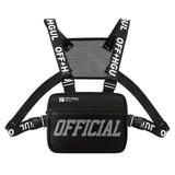 Fashion Streetwear Men Hip-Hop Chest Bag Tactical Two Straps Chest Rig Vest Bags For Travel Hiking Outdoor Sports 