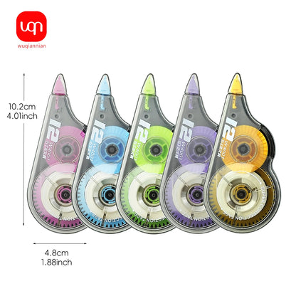 WQN-3/5/10PCS Portable Correction Belt Student Large Capacity 12m Length Cute White Office School Supplies Stationery