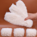 Unisex Australian Sheepskin Insoles Natural Real Fur Wool Cashmere Snow Boots Shoe Pad Children's Wool Insoles Warm Winter Shoes