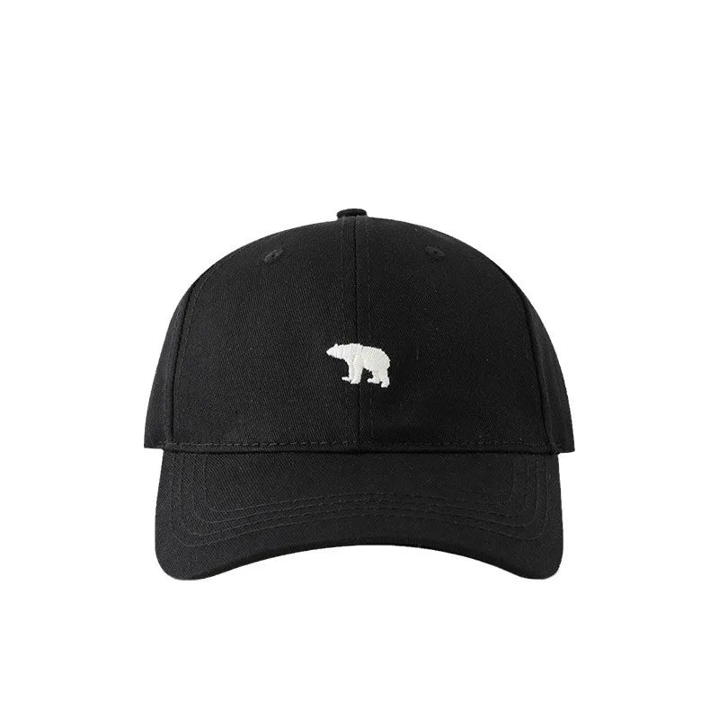 Stylish Bear Embroidered Baseball Cap Sun Protective Breathable Adjustable Ideal Casual Hat Men Women Unisex Baseball Cap