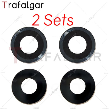 Lente de cristal de la cámara trasera para Motorola MOTO G54 5G XT2343-1 XT2343-2, repuesto con adhesivo.