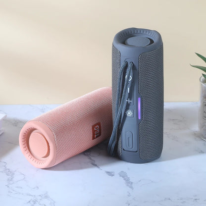 Altavoz portátil Bluetooth TG365, subwoofer inalámbrico LED de doble bajo, resistente al agua, columna para exteriores, radio FM, AUX, BT, TF, reproductor de música