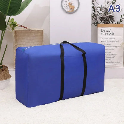 Unisex Large Capacity Luggage Bag Travel Clothes Storage Bags Zipper Oxford Weekend Bag Thin Portable Moving Luggage Bags