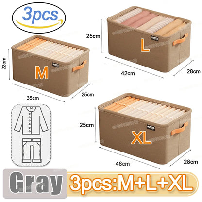Organizador de ropa para armarios, gran capacidad, para pantalones, vaqueros, cajones, ropa interior, calcetines, camisetas, etc.