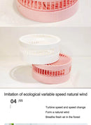 2025 new folding telescopic free adjustment fan charging usb multi-function outdoor portable home desktop floor-standing fan