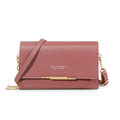 Nuevos bolsos de piel sintética para mujer, multifuncionales, de gran capacidad, tipo bandolera, a la moda, para teléfono