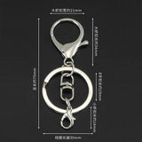 Portable lip gloss electronic pen pendant lip gloss keychain 13mm silicone ring