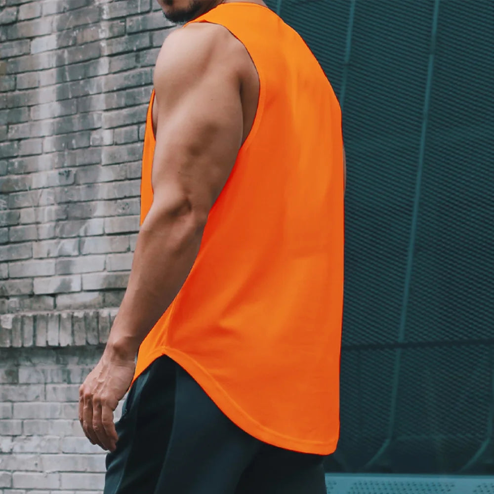 Camiseta deportiva sin mangas para hombre, transpirable, de secado rápido, para correr, entrenar, maratón y fitness. 
