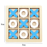 Brinquedo Educativo de Madeira Montessori – Mini Xadrez, Jogo de Interação e Quebra-Cabeça para Estimulação Cognitiva e Aprendizado Infantil