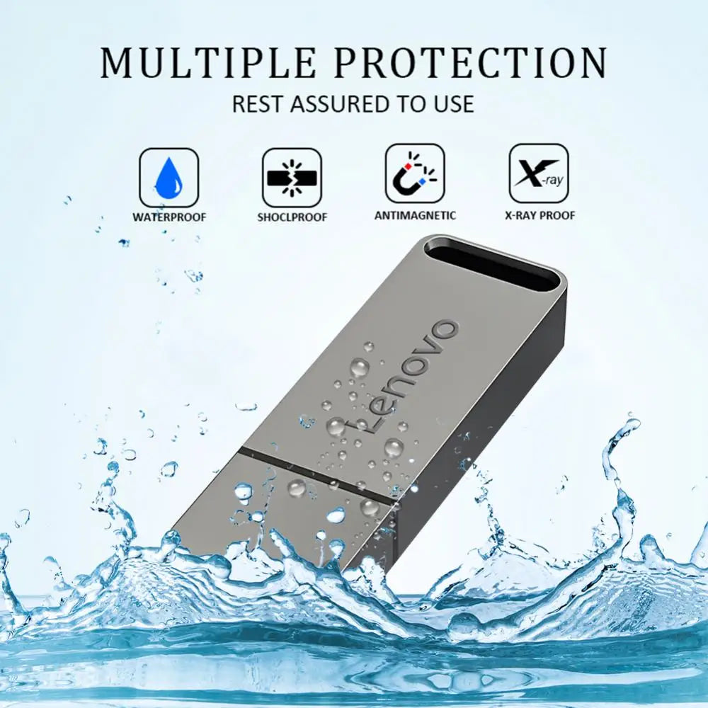 Lenovo 16TB USB Flash Drives USB 3.0 Metal Pen Drive 8TB OTG High Speed Pendrive Portable Ssd 4tb 2TB Usb Memories For Laptop PC