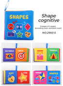 4 Pages Enlightenment Early Learning Books Children Black and White Cloth Book for Kids Montessori Educational Toys