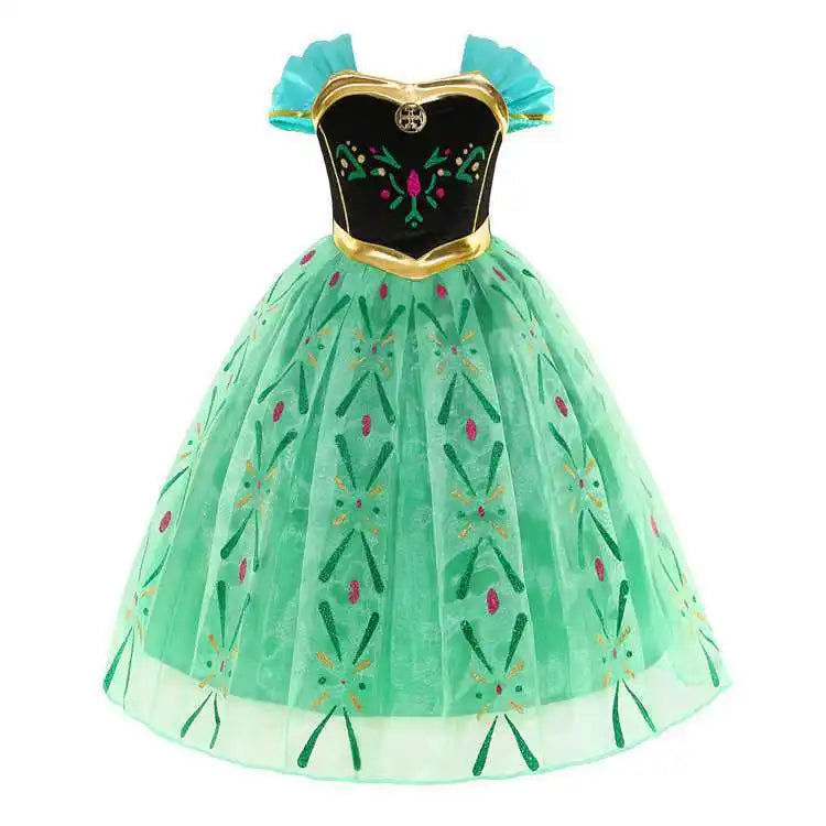 Snow Queen Elsa Dresses for Girls Costumes Kids Cosplay Halloween Princess Children Gowns Clothing Party Dresses Outfits 2-10Yrs